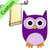 Get a towel purple owl.