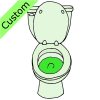 green toilet
