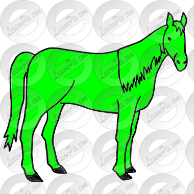 Green Horse Picture