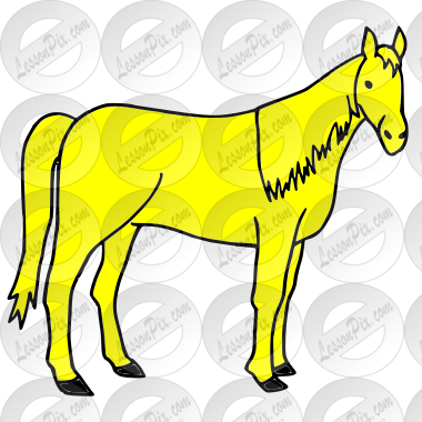 Yellow Horse Picture