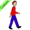 Walk over to the person.  Picture