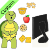 He munched and crunched on snacks.