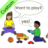 ask someone to play