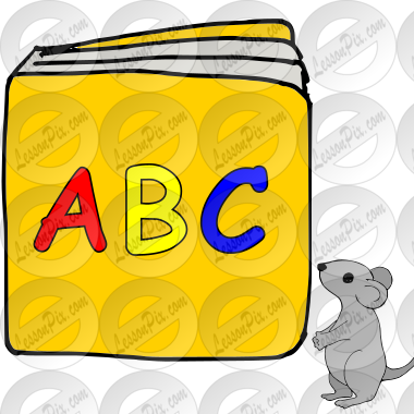Where did mouse find the ABC books? Picture