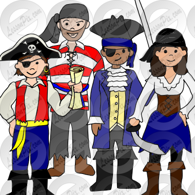 Pirates Picture for Classroom / Therapy Use - Great Pirates Clipart