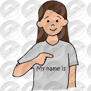 My Name Is Picture For Classroom Therapy Use Great My Name Is Clipart