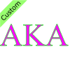 She was in the AKA sorority in college.