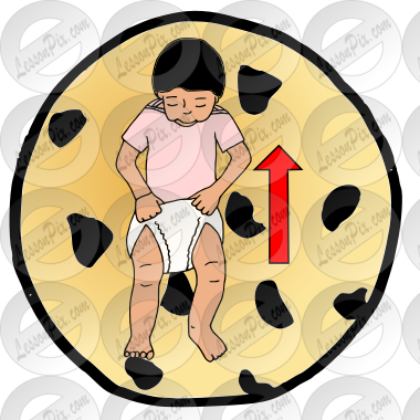 cookie Pull up pants Picture for Classroom / Therapy Use - Great cookie Pull  up pants Clipart