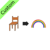 chair+rainbow Picture