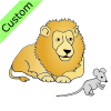 Lion let mouse go.