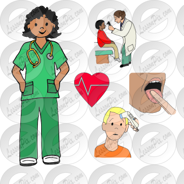 Nurse's Office Picture for Classroom / Therapy Use - Great Nurse's Office  Clipart
