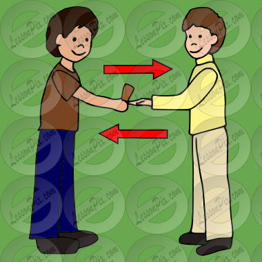 Take Turns Picture for Classroom / Therapy Use - Great Take Turns Clipart