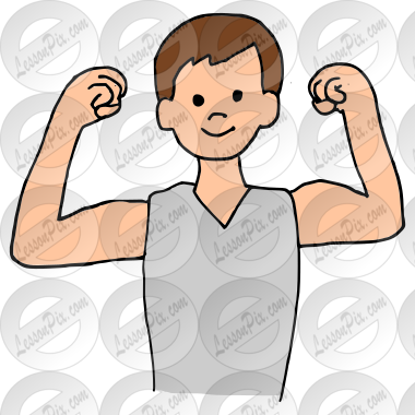 Strong Picture for Classroom / Therapy Use - Great Strong Clipart