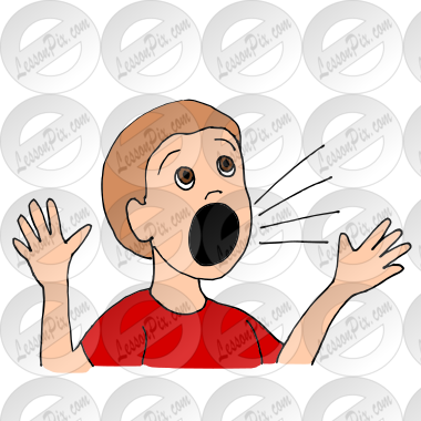 clipart yell
