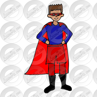 Superhero Picture for Classroom / Therapy Use - Great Superhero Clipart