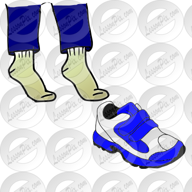 Shoes off Picture for Classroom / Therapy Use - Great Shoes off Clipart