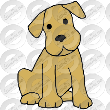 Dog Picture for Classroom / Therapy Use - Great Dog Clipart