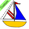 sailboat+with+cutting+lines Picture