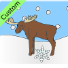 Snow+is+falling+UNDER+the+moose. Picture