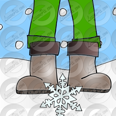 snow under boots Picture