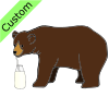 The+bear+drinks+milk. Picture