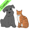 Dog and cat found a black
