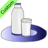 milk on a dish