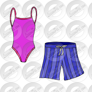swimsuit Picture for Classroom / Therapy Use - Great swimsuit Clipart