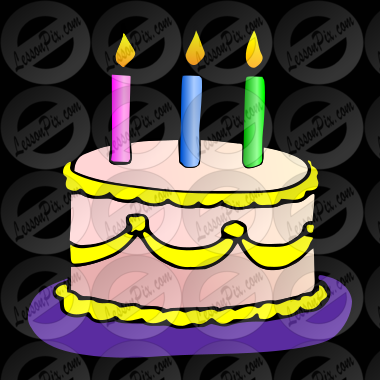 Cake Picture for Classroom / Therapy Use - Great Cake Clipart