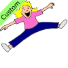 messy, crashy, loud, giggly, jumpy