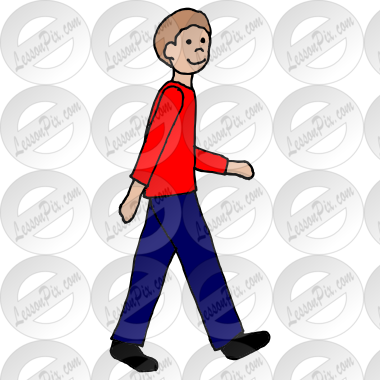 Walking Picture for Classroom / Therapy Use - Great Walking Clipart