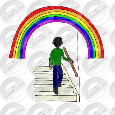 rainbow stairs Picture