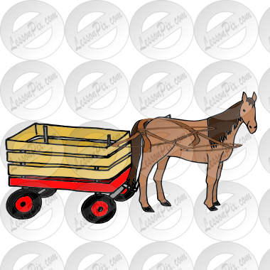 horse and wagon Picture