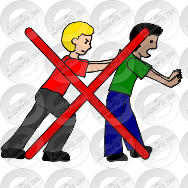 no fighting clipart