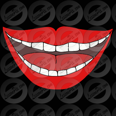 Mouth Picture for Classroom / Therapy Use - Great Mouth Clipart