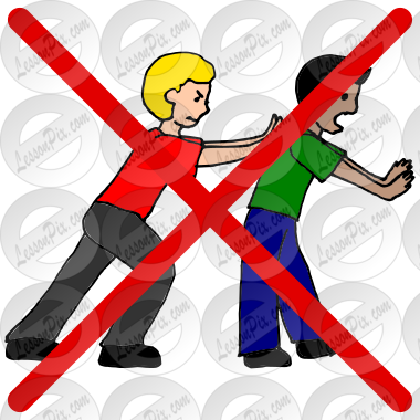 No Pinching Picture for Classroom / Therapy Use - Great No Pinching Clipart