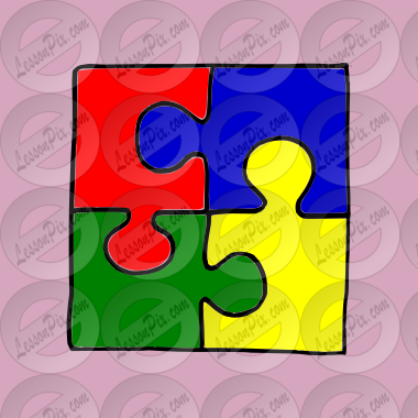 Puzzle Picture for Classroom / Therapy Use - Great Puzzle Clipart