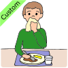 How to sit for eating