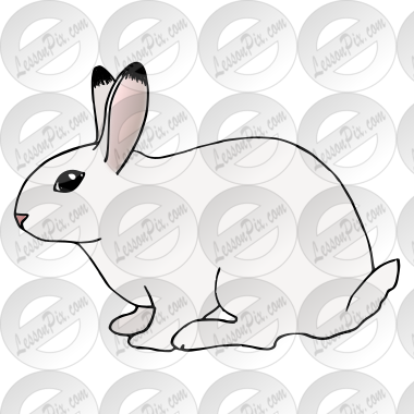 Rabbit Picture for Classroom / Therapy Use - Great Rabbit Clipart