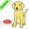 Helen fed the dog her soup