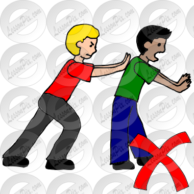 Shove Picture for Classroom / Therapy Use - Great Shove Clipart