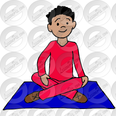 Sit on Mat Picture for Classroom / Therapy Use - Great Sit on Mat Clipart