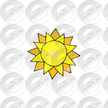 sun Picture for Classroom / Therapy Use - Great sun Clipart