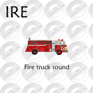 Fire truck sound Picture for Classroom / Therapy Use - Great Fire truck