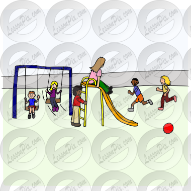 Recess Picture for Classroom / Therapy Use - Great Recess Clipart