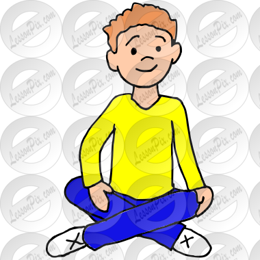 Sit Picture for Classroom / Therapy Use - Great Sit Clipart