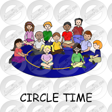 CIRCLE TIME Picture for Classroom / Therapy Use - Great CIRCLE TIME Clipart