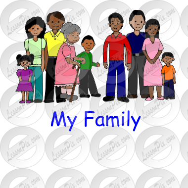 My Family Picture for Classroom / Therapy Use - Great My Family Clipart