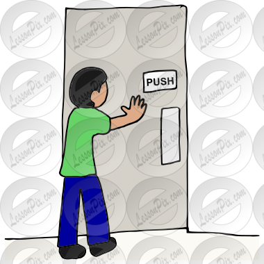 Push Picture for Classroom / Therapy Use - Great Push Clipart