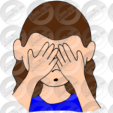 Shy Picture for Classroom / Therapy Use - Great Shy Clipart